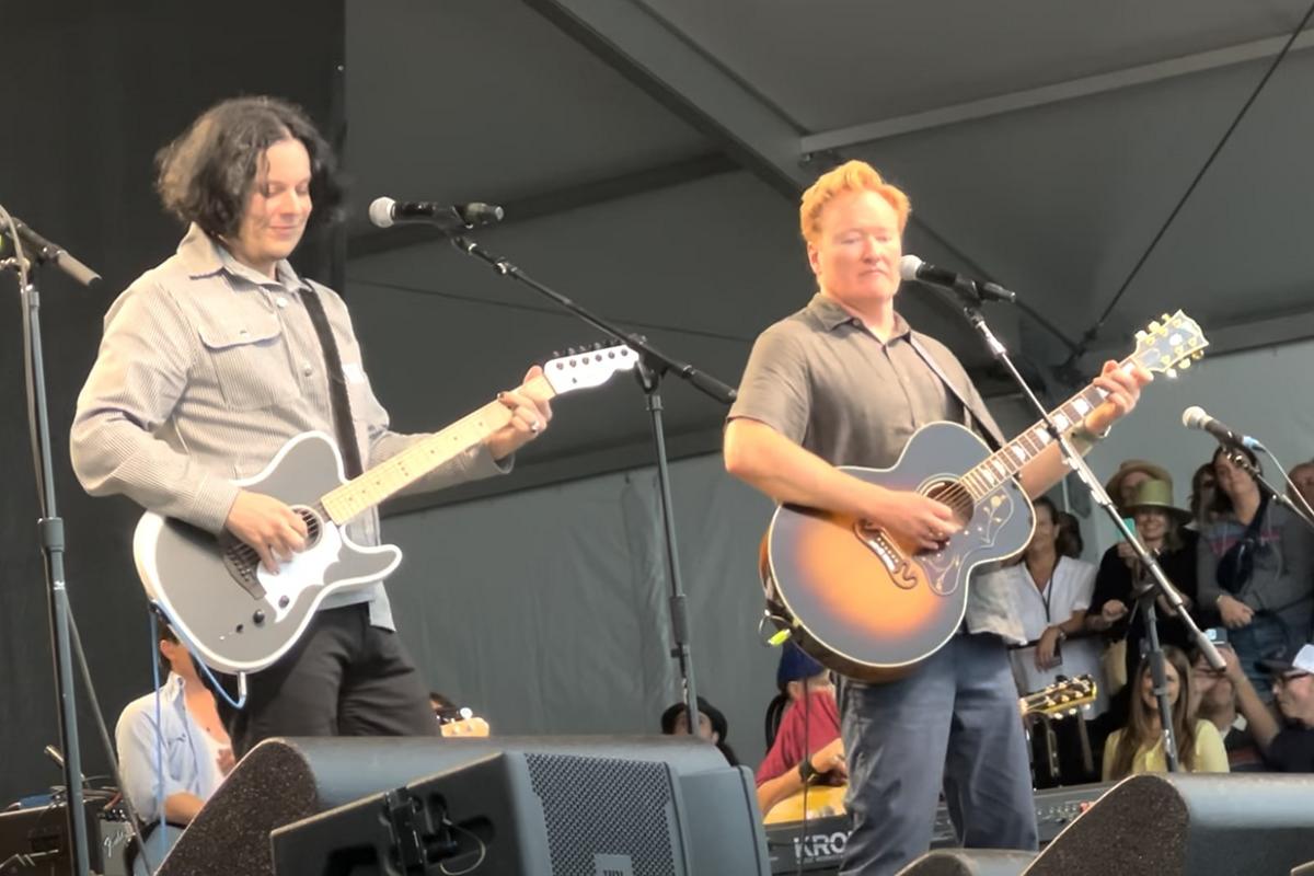 Watch Jack White and Conan O’Brien Perform at Newport Folk Fest